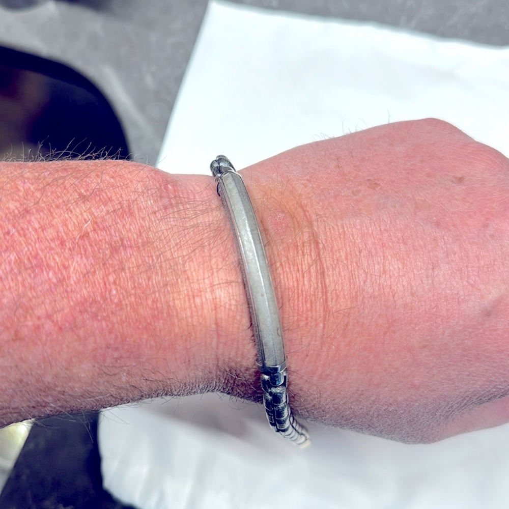 men's David Yurman metal bracelet in size large